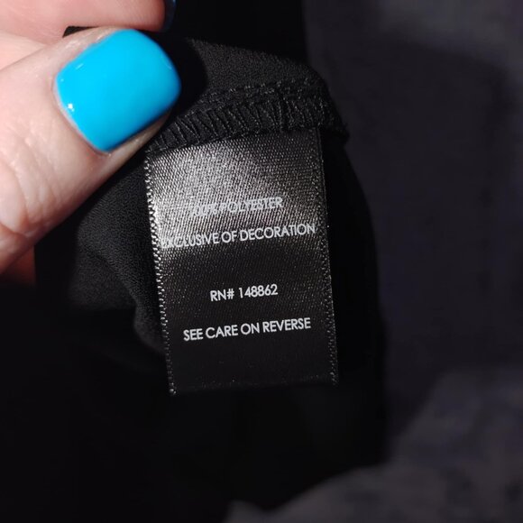 Torrid Women's 3X Black Sophie Georgette Cami TankTop Scallop Eyelet Trim Blouse - Picture 10 of 11